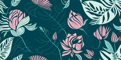 Spring Awakening. Fresh and Colorful Flower Patterns vector