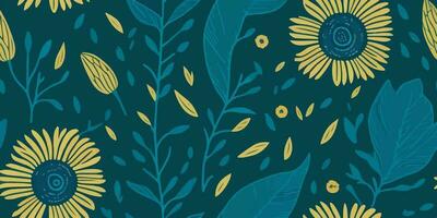 Playful Petal Parade, Unveiling the Joyful Marigold Motifs in Vibrant Patterns vector