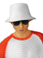 hatt attrapp man bär vit hink hatt png transparent