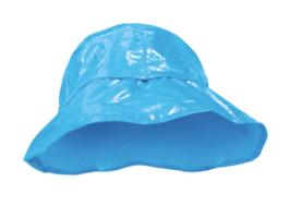 luminosa blu plastica secchio cappello isolato png trasparente