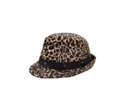 Tiger pattern faux fur hat PNG transparent