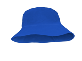 Blue bucket hat isolated  PNG transparent