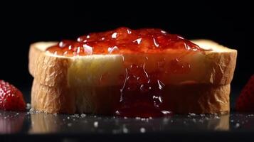 stock photo of hyperrealistic portrait of slice of whitebread food photography