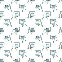 Online Math Tutoring vector Mathematics Education outline seamless pattern