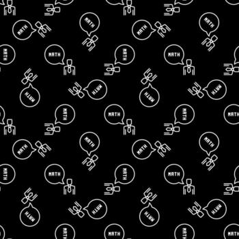 matemáticas profesor o estudiante vector matemáticas Ciencias oscuro línea sin costura modelo