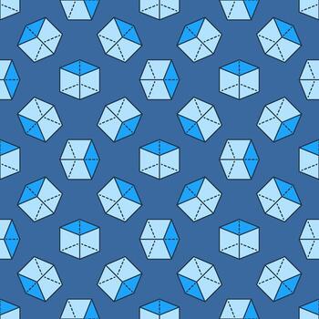 matemáticas cubo vector de colores moderno sin costura modelo