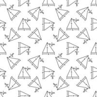 A 1 2bh vector Area of a Triangle concept line seamless pattern