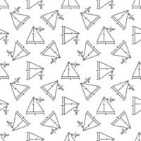 A 1 2bh vector Area of a Triangle concept line seamless pattern