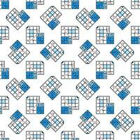 calculadora y papel vector matemáticas de colores sin costura modelo