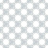 Basic Mathematical Symbols vector Math concept line seamless pattern