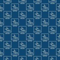 Mathematics Computer vector Math PC concept blue line seamless pattern
