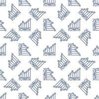 I Love Math vector Mathematics Graph concept line seamless pattern