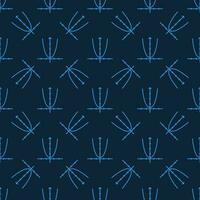 Math Function Graph vector concept blue seamless pattern