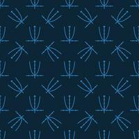 Math Function Graph vector concept blue seamless pattern