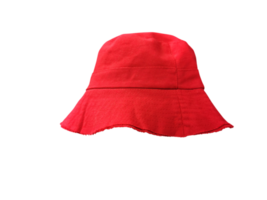 red bucket hat PNG transparent