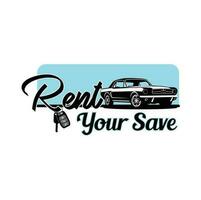 Rent your save illustration vector