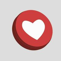 Love icon 3D vector