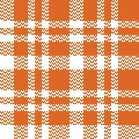 Scottish Tartan Plaid Seamless Pattern, Checkerboard Pattern. Traditional Scottish Woven Fabric. Lumberjack Shirt Flannel Textile. Pattern Tile Swatch Included. vector