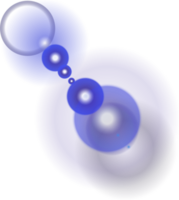 azul Dom rayos con vigas y destello aislado en transparente antecedentes. lente llamarada ligero efecto. png