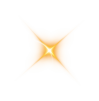 The edge of a golden solar eclipse on transparent background. Golden eclipse for product advertising, natural phenomena, horror concept and others. png