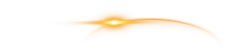 The edge of a golden solar eclipse on transparent background. Golden eclipse for product advertising, natural phenomena, horror concept and others. png