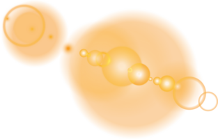 Yellow Sun rays with beams and glare isolated on transparent background. Lens flare light effect. png
