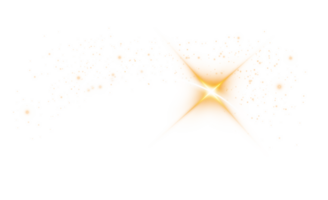 The edge of a golden solar eclipse on transparent background. Golden eclipse for product advertising, natural phenomena, horror concept and others. png