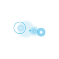 Blau Sonne Strahlen mit Balken und Blendung isoliert auf transparent Hintergrund. Linse Fackel Licht Wirkung. png