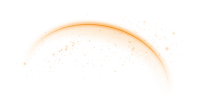 The edge of a golden solar eclipse on transparent background. Golden eclipse for product advertising, natural phenomena, horror concept and others. png