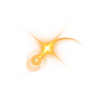 The edge of a golden solar eclipse on transparent background. Golden eclipse for product advertising, natural phenomena, horror concept and others. png