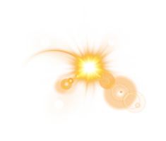 The edge of a golden solar eclipse on transparent background. Golden eclipse for product advertising, natural phenomena, horror concept and others. png