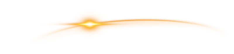 The edge of a golden solar eclipse on transparent background. Golden eclipse for product advertising, natural phenomena, horror concept and others. png