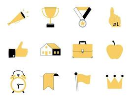 Miscellaneous Elements. Thin Line Icon Set vector