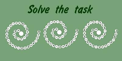 Activity sheet for preschool activities, math template, counting to 10, additional education vector