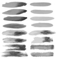 collection of watercolor vector brush strokes