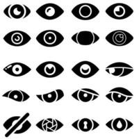 Eye icon vector set. look illustration sign collection. watch symbol. view logo.