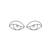 Eye icon vector. look illustration sign. watch symbol. view logo. vector