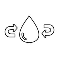 reciclar vector icono. ecología ilustración signo. reciclaje símbolo. eco logo.