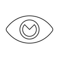 Eye icon vector. optic illustration sign. open symbol. see logo. vector