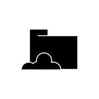 Cloud service icon vector set. data store illustration sign collection. internet symbol or logo.
