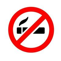 No smoking icon vector. Not smoking illustration sign. harm sign or symbol. vector