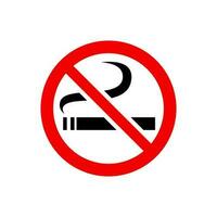 No smoking icon vector. Not smoking illustration sign. harm sign or symbol. vector