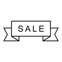 Sale icon vector. Sales illustrator sign. Shop symbol or logo. vector