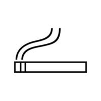 Cigarette icon vector. Smoke illustration sign. Cigarette smoke symbol or logo. vector