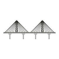 puente icono vector. puente iconos, varios puentes ilustración símbolo recopilación. vector