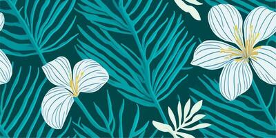 Frangipani Haven. Crafting Patterns that Invoke a Sense of Serenity vector