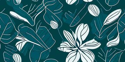 Artistic Botanicals. Unveiling the Creativity of Frangipani Flowers Patterns vector