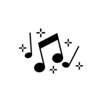 Notes icons vector. Music illustration sign. sound symbols. vector