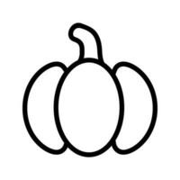 calabaza icono vector. vegetales ilustración signo. comida símbolo. vector