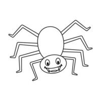 gracioso araña icono vector. Víspera de Todos los Santos ilustración firmar o símbolo. vector